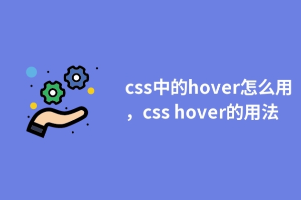 css中的hover怎么用，css hover的用法