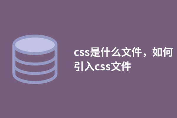 css是什么文件，如何引入css文件