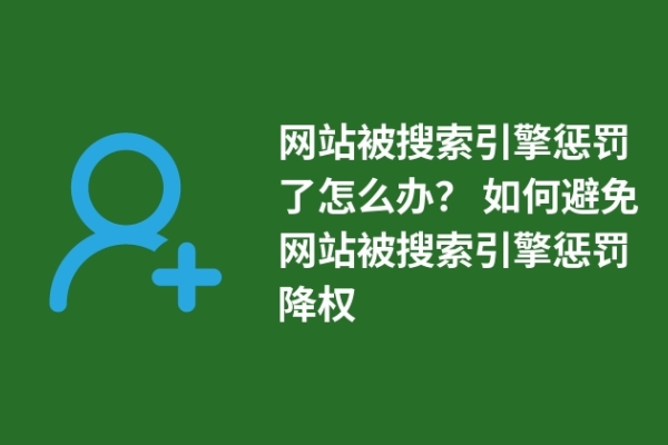 網(wǎng)站被搜索引擎懲罰了怎么辦？ 如何避免網(wǎng)站被搜索引擎懲罰降權(quán)