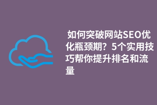  如何突破網(wǎng)站SEO優(yōu)化瓶頸期？5個(gè)實(shí)用技巧幫你提升排名和流量