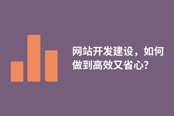 網(wǎng)站開發(fā)建設，如何做到高效又省心？