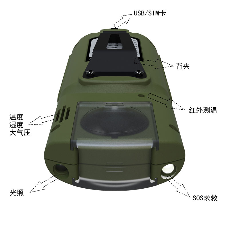 袖珍可穿戴手持氣象站產品外觀圖2