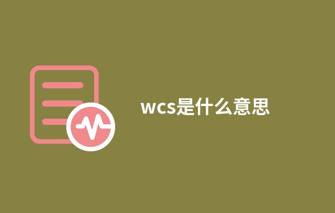 wcs是什么意思