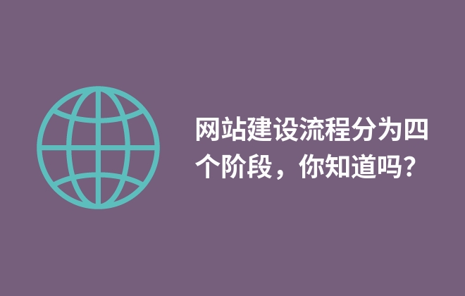 網(wǎng)站建設(shè)流程分為四個(gè)階段，你知道嗎？